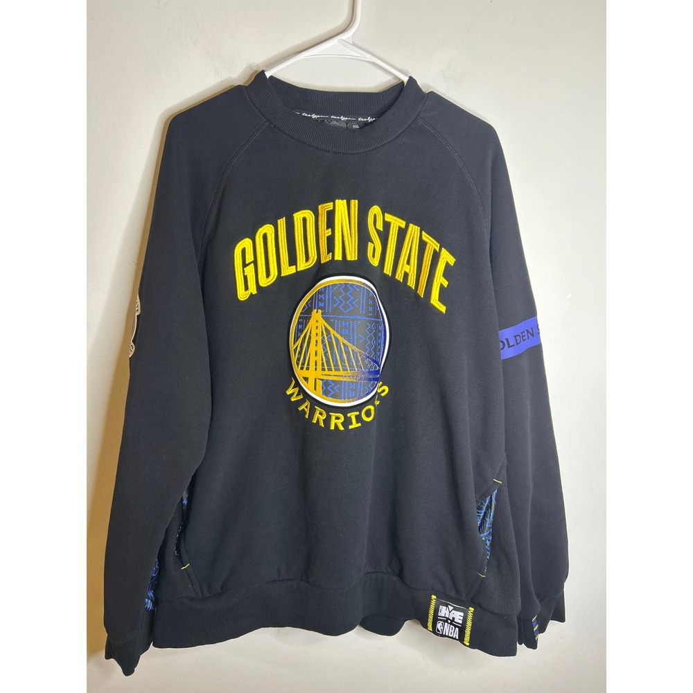 Two Hype Black Golden State Warriors Sweatshirt Men XXL